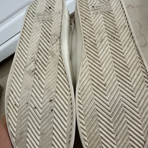 SAINT LAURENT MENS LOWTOP KEDS WITH LEOPARD BACK- SIZE 42- SLIGHT SIGNS OF WEAR - Picture 4 of 5